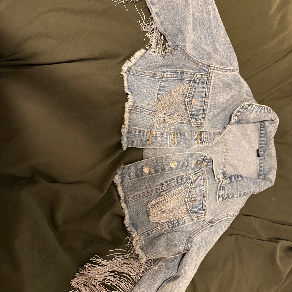 Fringed Denim Jacket
